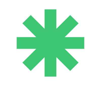 A green hash star
