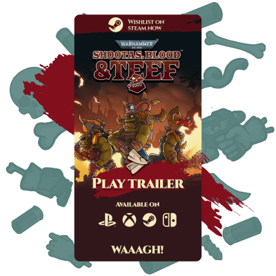 warhammer 40,000 shootas, blood & teef graphic